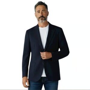 Vintage Halston suede blazer, size 44R